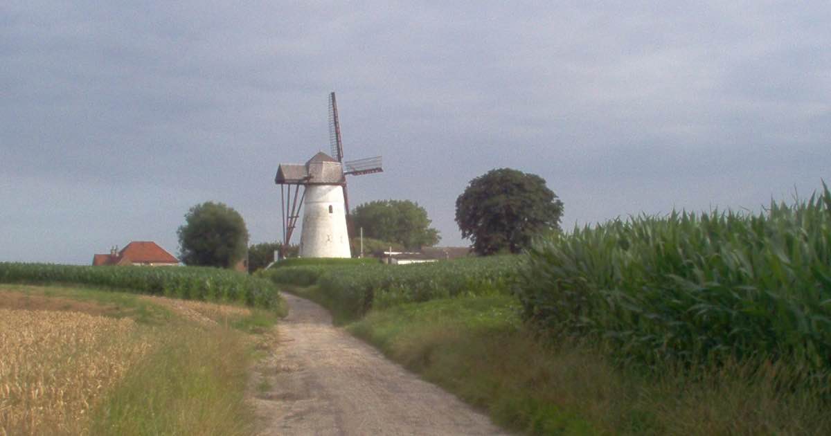 Molen ter Zeven Wegen in Denderwindeke (Ninove)